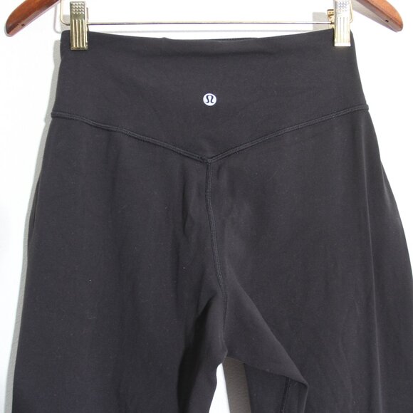 Lululemon Align Jogger Crop Pants *23" Black High Rise Nulu Size 4 - Picture 10 of 14